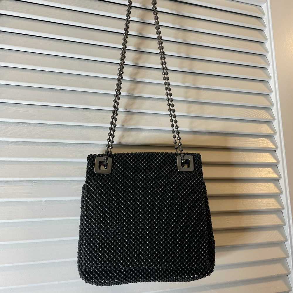 WD BY WITHING AND DAVIS BLACK EVENING PURSE